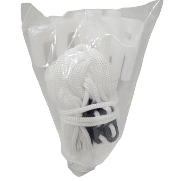 7 Pc Lot - Plastic Stake Pegs + Rope - For Camping Canopy Patio Gardening - Picture 1 of 3